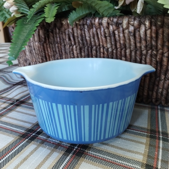 Pyrex Blue Barcode Stripe - Picture 2 of 7